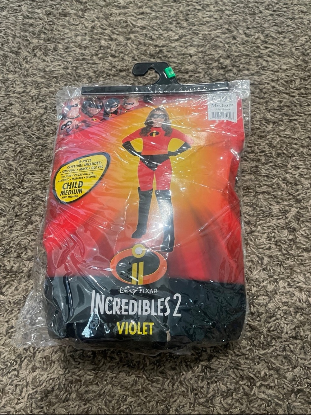 Disney Pixar, the Incredibles violet costume kids medium